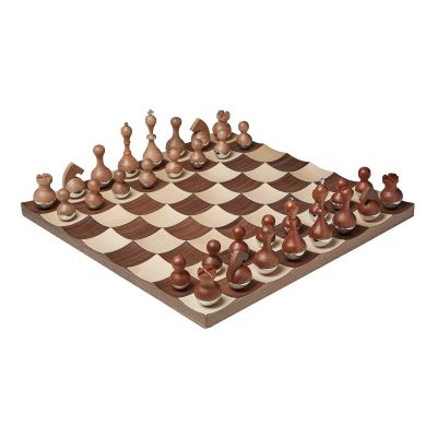 Wobble Chess Set Schachbrett Umbra